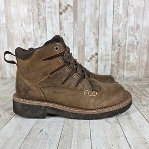 Ariat‎ Women's Work Boots Brown Leather Lace Up Ankle Style 10025016 Size 9B